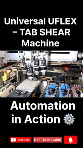 Universal UFLEX TAB SHEAR Machine 🔧 | Tab Insertion Process