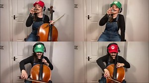 'Super Mario Bros.' theme with 3 cellos…and an egg shaker