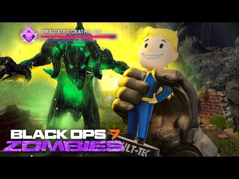 Beating The NEW "FALLOUT" EASTER EGGS in Black Ops 7 Zombies! (Irradiated Deathclaw)