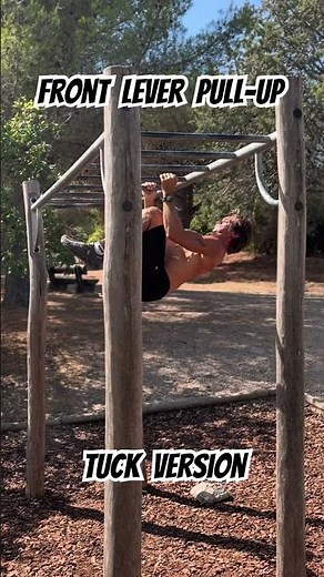 Master your strength with the tuck front lever pull-up 💪 #fitnessmotivation #workoutchallenge #fit