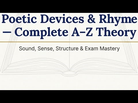 Complete theory of Poetic device and it's identification| Class 12| English| CBSE Board Exams|