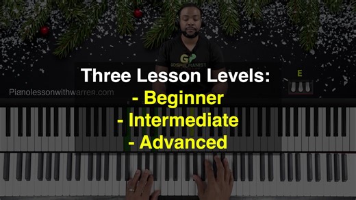 Silent Night Gospel Piano Tutorial Breakdown (PREVIEW) This three-part Silent Night breakdown walks you from simple beginner melody to rich, advanced gospel reharmonization. We start by learning the tune by ear, using the number system and solid left-hand triads, then move into intermediate two-note harmonies, smoother voice leading, and timing with a backing track. In the advanced lesson, you’ll add passing chords, secondary dominants, rootless 9th–13th voicings, and tasteful fills while keepin