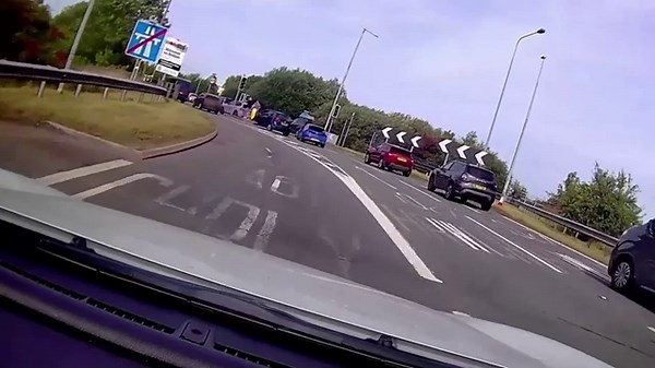 Driver filmed hurtling wrong way down M61 in horrifying footage