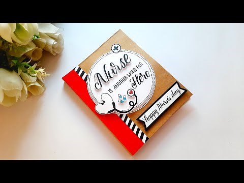 Happy Nurse's Day Card | Beautiful Handmade Nurses Day Card Idea | Card Making Ideas | Tutorial