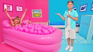 1.1M views · 10K reactions | Diana Barbie and Roma Ken Pink vs. Blue Challenge #barbie #barbiegirl #Ken #pink #blue #challenge #pinkvsblue #kids #kidsactivities #kidschallenge #kidstv #kidsvideo #barbiepink | Kids Diana Show | Facebook