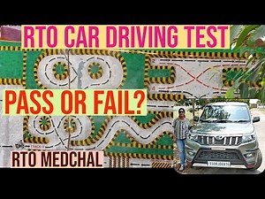 Car Driving Test Four Wheeler | RTO Medchal Test Track | 8 & H track | Pass or Fail??