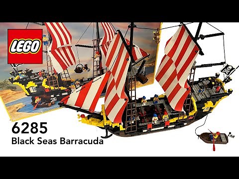 LEGO Pirate Set 6285 Black Seas Barracuda Build - 4K HD