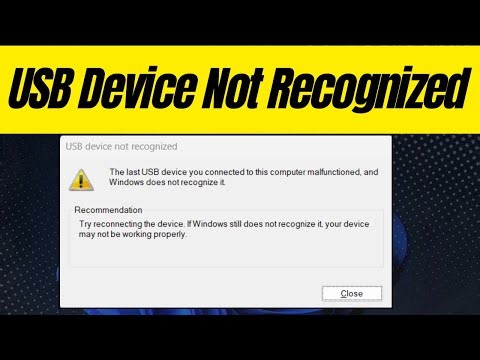 USB Device Not Recognized Problem Fix In Windows | Easy Methods (2026)