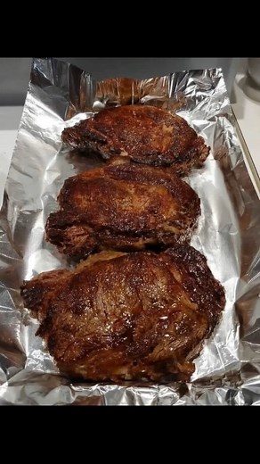 53K views · 187 reactions | This is steak night done right — thick-cut ribeye, kissed by a hot pan, finished with butter and herbs. No marinades. No fluff. Just pure carnivore bliss. Recipe in First Coʍmеոτ  | Country Cooking | Facebook