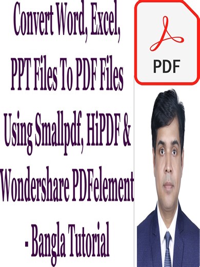 Convert Word, Excel, PPT Files To PDF Files Using Smallpdf, HiPDF & Wondershare PDFelement - Bangla In this video's I will show Convert Word, Excel, PPT Files To PDF Files Using Smallpdf, HiPDF & Wondershare PDFelement Bangla Tutorial YouTube Channel- https://www.youtube.com/c/JKUpdateTechnology Join Fourthwall: https://link.fourthwall.com/join/jk-update-technology Fourthwall Shop: https://jk-update-technology-shop.fourthwall.com Affiliate Program Backit - http://ali.pub/4g8u9p Affiliate Busines