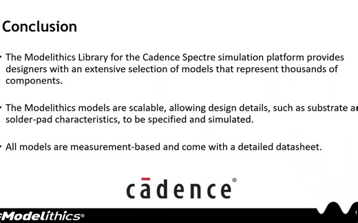 用于Cadence Virtuoso Spectre的Modelithics Library
