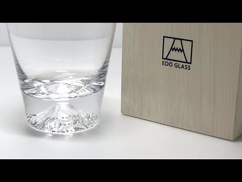 このグラス、飲み物を注ぐと・・・？富士山ロックグラス | EDO GLASS Mt.Fuji 【田島硝子】