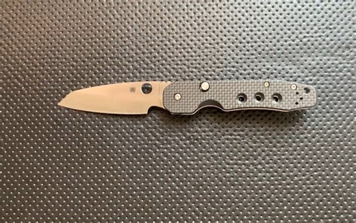 Spyderco 美国蜘蛛 Smock C240CFP Compression Lock Carbon Fiber S30V 碳纤维压缩锁定折刀