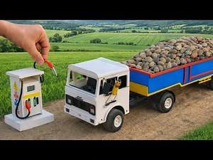 DIY Mini Truck Builds Strong Cement Bridge | Creative Engineering Construction Project