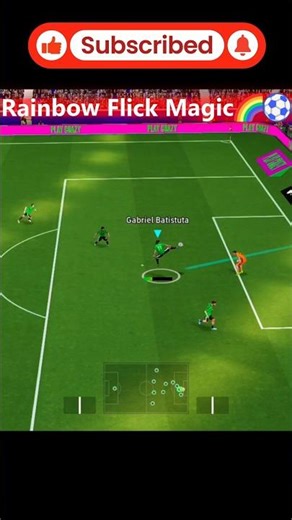 New eFootball Rainbow Flick Tutorial 🌈⚽ | Mobile Skill Guide#efootball #rainbowflick #skills