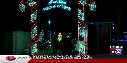 6th-annual Festival of Lights holiday display returns to the Fox Cities