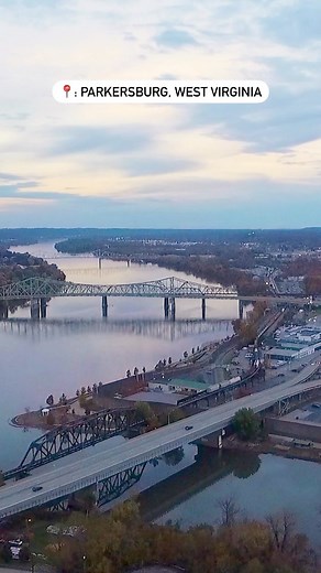 15K views · 244 reactions | Beautiful bridges as far as the eye can see. ✨ : Parkersburg, West Virginia | West Virginia Tourism | Facebook