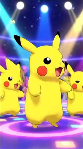 Pikachu Dance Party #pikachu #shorts #cartoon #anime