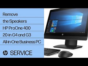 Remove the Speakers | HP ProOne 400 20-in G4 and G3 All-in-One Business PC | HP