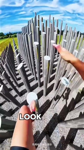 Amazing Risky Ladder Climb Adventure View 😱🪜🔥 Fun #Shorts