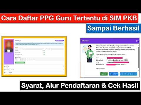 Cara Daftar PPG Guru Tertentu 2026 di SIM PKB sampai Berhasil ~ Langkah Setelah Pendafatran Diajukan