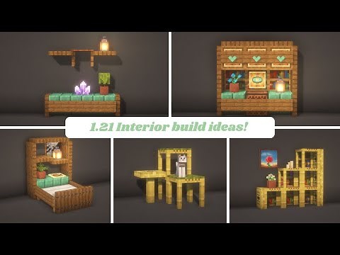 8 Minecraft Interior Building Ideas! (1.21 update copper build ideas)