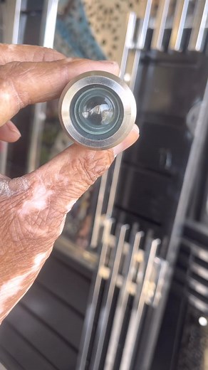 18K views · 89 reactions | 180 degree door lens installation main gate \ #lens #maingate #ssgate #fancysteelgate #door #Gates #sswork #craft #door #aonesteeldoor #mordensteelgate #fancysteelgate #LuxuryGate #diydoor #craftbeer #diycraftkit | A One steel fabrication | Facebook