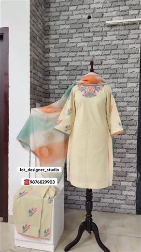 💛"Pastel Perfection: Elegant Floral Embroidery Suit for Summer 2026 ✨"#shorts #ytshorts #suitdesign