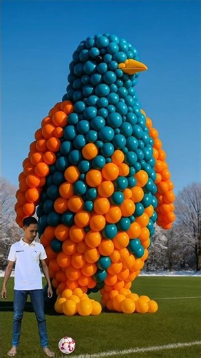 The Balloon Penguin Wasn’t What It Seemed… 😱 #shorts