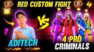 281K views · 10K reactions | 4 Pro Criminal Bundles Vs Aditech ❤️勞 - Advance ( Red ) Custom Room Fight - Garena Free Fire | Xplore Hub | Facebook
