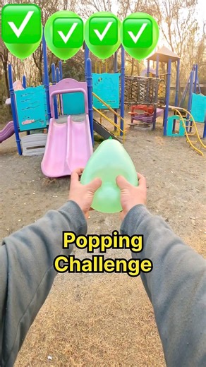 POV Parkour : Popping all Green Obstacles challenge at Playground 😱 / crazy ✅