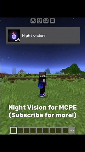 Night Vision (Full Bright) For Minecraft Bedrock Edition (MCPE 1.21+) #minecraft #texturepack
