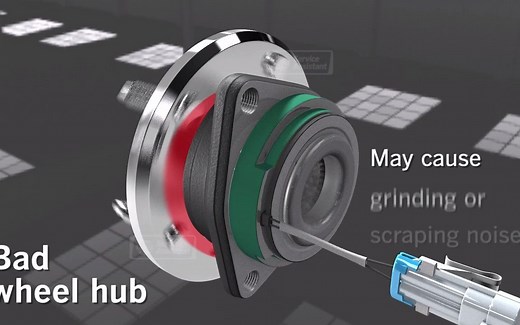 汽车车轮轴承 轮毂轴承 3D动画 工作状态 Animation on How Car Wheel Bearings Work