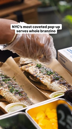 NYT Cooking on Instagram: "In this episode of Secret’s Out, we followed @piscator.ny’s founder Mason Acevedo, a former data analyst at Google who, in his off-hours, launched a pop-up specializing in whole fish branzino. Watch the full video at the link in our bio. 🐟"