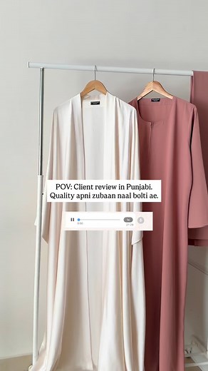 5.9K views · 26 reactions | Custom Abaya + Happy Client Review = Best Feeling. | Kiran Ismail - Abaya Collection | Facebook