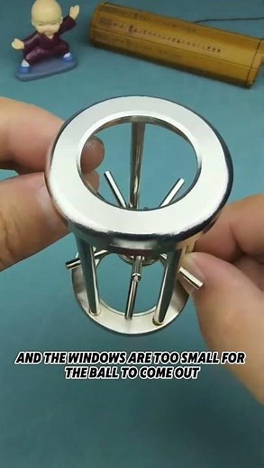 How do you get the spiked ball out of the cage?#puzzle#iq#iqtest