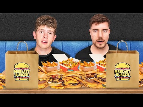 Eating The ENTIRE Mr Beast Burger Menu!