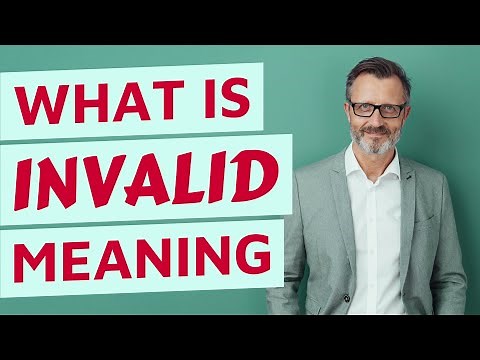 Invalid | Definition of invalid