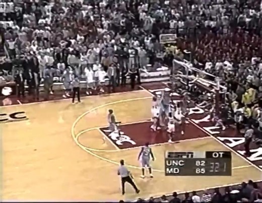 28 years ago today, Maryland basketball upset No. 1 North Carolina 89-83 in OT. The 17-0 Tar Heels were led by Vince Carter and Antwan Jamison. - Laron Profit: 19 pts, 6 reb, 5 ast, 4 stl, 3 blk - Rodney Elliott: 16 pts, 8 reb, 3 ast - Obinna Ekezie: 16 pts, 4 reb | Maryland Terrapins on 247Sports