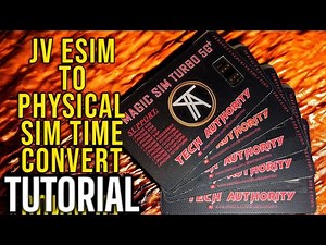 JV ESIM SIM TIME TO PHYSICAL CONVERT COMPLETE TUTORIAL | TECH AUTHORITY | MAGIC SIM TURBO 5G+