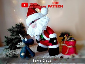 Santa Claus Gnome Sewing Pattern: DIY Scandinavian Christmas (PDF Pattern) - Etsy