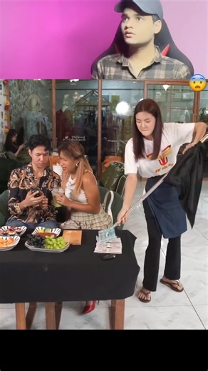 In a Split Second… This Girl Stole the Money Right From the Table #shorts