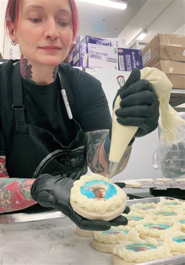 Happy Bad Bunny day😼 #hivebakery #bakery #fyp #badbunny | bakery