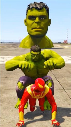 💥hulk saved spiderman of zombies 🧟‍♂️ short6 #hulk #spiderman #gta