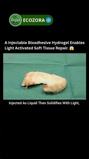 This Hydrogel Repairs Human Tissue Without Stitches 🤯 #science #medical #shorts