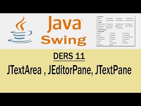 Java Swing - 11 - JtextArea, JEditorPane, JTextPane