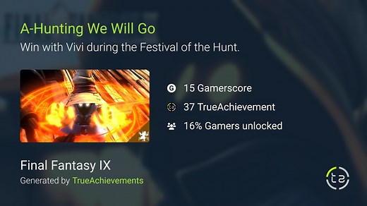 A-Hunting We Will Go achievement in FFIX