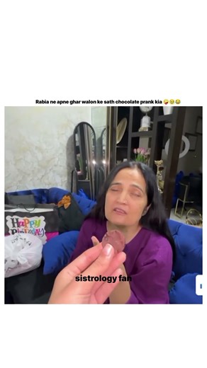 Rabia ne appi ghar walon ke sath chocolate prank kia 🤪🥹😂#sistrology#fan#