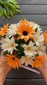 Wow! Amazing Idea Flower Basket Crepe Paper Flower DIY Decoration Craft #homedecor #paperflowers #diycrafts #craftideas #flowers | Origami Amazing