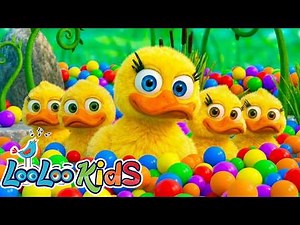 Five Little Ducks + Johny Johny Yes Papa | Color Balls - Kids Songs and Nursery Rhymes - LooLoo Kids